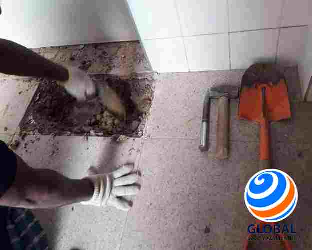 Vazamento de ar na tubulacao de água solucionado na Zona Oeste