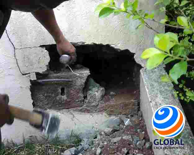 Caça vazamento de água na Zona Sul Global